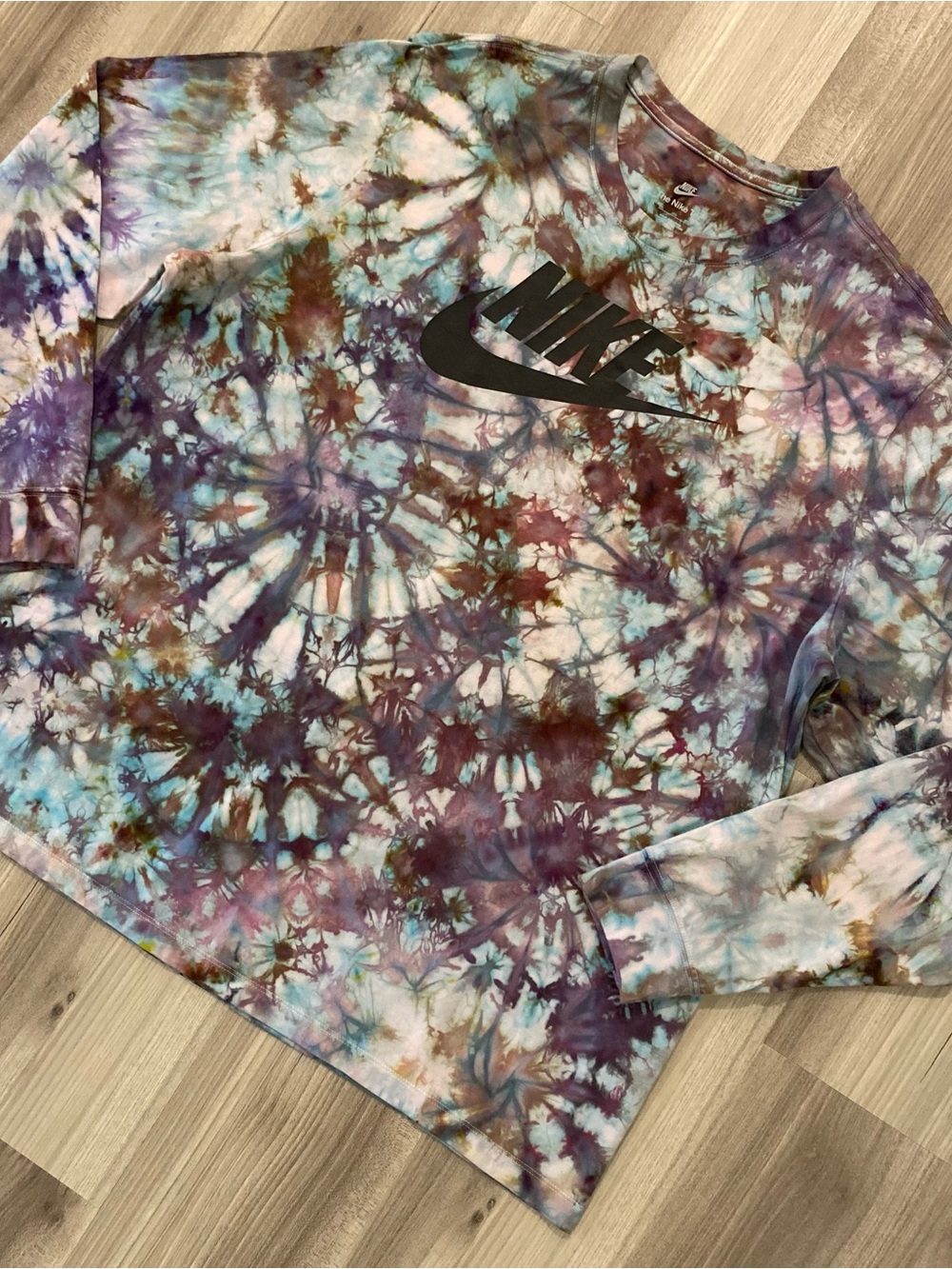 🥶NEW🥶 CUSTOM NIK TIE DYE MEN’S LONG SLEEVE